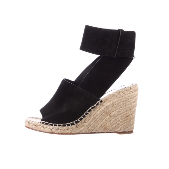 Celine Black Suede Espadrilles - Picture 2 of 7